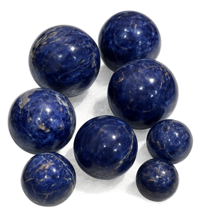 Esfera de Cristal de Sodalita Natural Pulida, Azul, de 5-7 cm, para Sanación, Reiki, Decoración, Piedra Preciosa al por Mayor, Estilo Mascota - Product Image 5