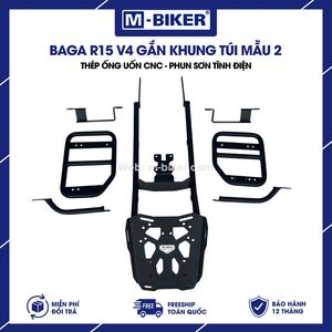 M-Biker Vit Nam R15 V4 Cadre en acier de haute qualité Modèle 2 avec porte-bagages et revêtement antistatique Usinage CNC de précision - Product Image 4