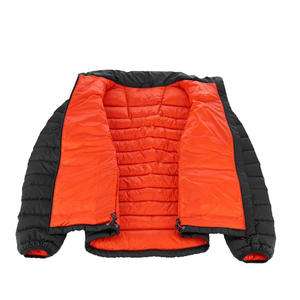 Chaqueta Acolchada de Invierno de Alta Calidad, Ligera, con Logotipo Personalizado, Relleno de Algodón, para Hombre, Negra, Cuello Alto, Bolsillos Delanteros, Envío DDP - Product Image 2