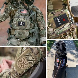 12 piezas de parche de moral táctico divertido al azar parches de gancho y bucle de bordado completo para gorras mochilas chaleco arnés - Product Image 6
