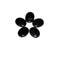 Grosir batu palem Obsidian hitam batu palem Obsidian hitam batu palem kristal Obsidian hitam untuk dekorasi