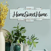 32x14 Inch Wooden Large Home Sweet Sign-Panneau de décoration murale rustique en bois pour la maison