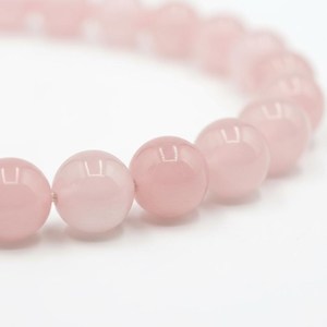 Natural 8mm Rose Quartz Beads Line | <b>Pink</b> Quartz Love Jewelry <b>Necklace</b> | Handmade Minimal Boho <b>Pink</b> Quartz 21 <b>Necklace</b> With Hook - Product Image 6