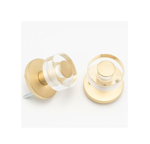 Venta al por mayor estilo martillado perilla de acrílico transparente para armario cajón manijas del Gabinete uso para la venta de productos - Product Image 1