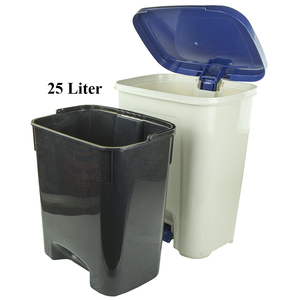 All'ingrosso migliore qualità <span class=keywords><strong>Design</strong></span> moderno cucina 25L pattumiera di grande capacità secchio interno nero pattumiere in plastica con pedale - Product Image 6