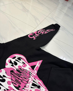 Vêtements de rue de haute qualité avec logo personnalisé dernière mode Vêtements Jogging Pantalon évasé Survêtement polaire technique d'impression bouffante - Product Image 4