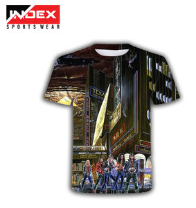 Camiseta deportiva de secado rápido para hombre de manga corta con estampado de sublimación, camiseta para hombre más vendida - Product Image 1