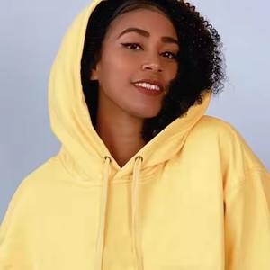 Femmes grande taille coupe ample pull à capuche poids lourd fabrication OEM impression bouffante personnalisée décontracté Hip Hop dames sweats à capuche - Product Image 6