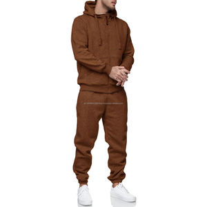 Ensemble de survêtement pour homme en molleton français 450GSM avec capuche et pantalon de jogging avec impression DTF, tenue de sport personnalisée dans le style streetwear pour l'hiver - Product Image 1