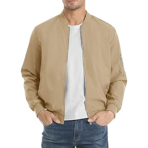 OEM Men's Winter Casual Horn <b>Button</b> Coat Solid Lightweight Waterproof Windproof Eco-Friendly Bomber Jacket High Street - Product Image 1