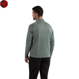 Custom Activewear Slim Fit 1/4 Quarter Zip Jogging Top <b>Men</b> Workout <b>Shirt</b> Sports Gym Long Sleeve <b>Compression</b> <b>Shirts</b> - Product Image 5