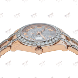 Montre scintillante en moissanite avec diamant taillé dans la glace Montre-bracelet glacé de luxe avec un éclat élégant et un look moderne glamour de qualité supérieure - Product Image 6
