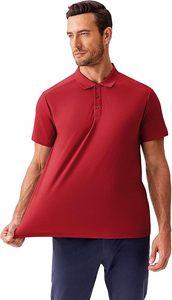 Polo pour hommes à manches courtes à séchage rapide avec impression de broderie de logo personnalisé OEM fabriqué par des commerçants d'ailes - Product Image 3