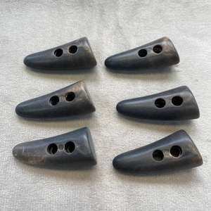100% naturel, 50 pièces, boutons à bascule décoratifs marron et noir, boutons à bascule pour manteaux, boutons à couture, boutons en bois à pointe de corne pour vêtements - Product Image 4