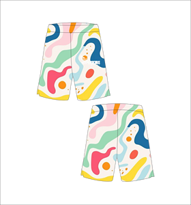 Shorts de Playa para Hombre, Tallas Grandes, Diseño Geométrico, Impresión por Sublimación, Cintura Elástica, Casuales, Venta al Por Mayor, OEM, Personalizados - Product Image 1