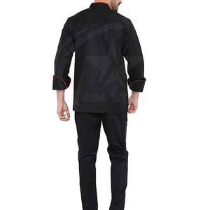 Uniforme de Chef Unisex con Logotipo Personalizado, Chaqueta de Cocina para Servicio de Alimentos, Ropa de Cocina, Restaurante, Panadería, 100% Algodón, Media Manga/Tres Cuartos - Product Image 3