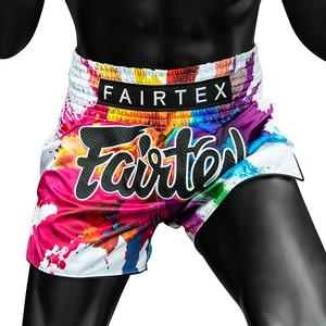 Shorts de boxe Muay Thai Fairtex de qualité supérieure, personnalisés, blancs, respirants, avec bande élastique - Product Image 5