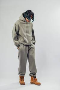 Oversize Jogger Pullover Oversize Chándal Hombres Personalizado Alta calidad Jogging Trajes Chándal Fleece 450 Gsm Heavy - Product Image 3