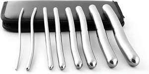 Hegar Dilator Sounds Set 8Pc-Juego de dilatador de acero inoxidable de doble extremo para control de vejiga y ejercicios de suelo pélvico Kit de cirugía - Product Image 4