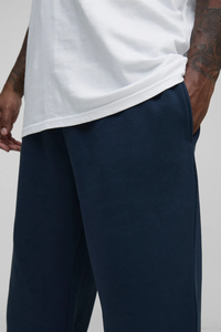Pantalon de survêtement pour hommes, 2025 coton, lavé, poids lourd, vêtements décontractés, respirant, surdimensionné, nouvel arrivage, 100% - Product Image 5