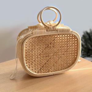 Bolso de mano de ratán hecho a mano, bolso de mujer, bolsos tejidos, bolsos elegantes para mujer - Product Image 1