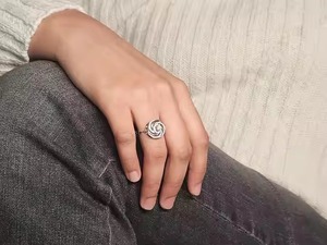 Lujo 14K oro rosa chapado en oro blanco VVS Moissanite diamante Halo anillo clásico boda compromiso aniversario anillo para mujer - Product Image 2