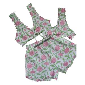 Nouvelle collection tendance : Ensemble de lingerie sexy en trois pièces, babydoll, soutien-gorge et culotte, short, 100% coton imprimé - Product Image 2