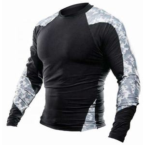 ชุดป้องกันผดผื่นย้อมสีสำหรับผู้ชายพิมพ์ลายแขนยาว BJJ MMA - Product Image 4