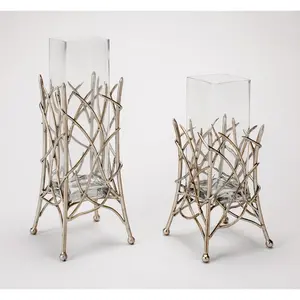 Urna de Flores de Compromiso de Hierro Estilo Costero Real en Dorado para Eventos Festivos, Mesas de Recepción por Zahid Exports, Florero - Product Image 3