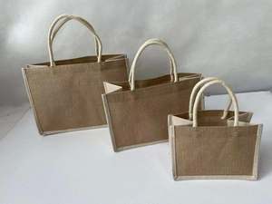 Vietnam Factory Wholesale Jute <b>Bag</b> Custom Logo Tote Shopping <b>Bag</b> Made of Canvas Woven and PP for Gifts - Product Image 3