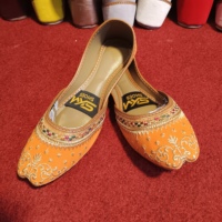 Sandales pour femmes QJ Impex de qualité supérieure, traditionnelles pakistanaises, multani, faites à la main, brodées, khussa, chaussures de mariage