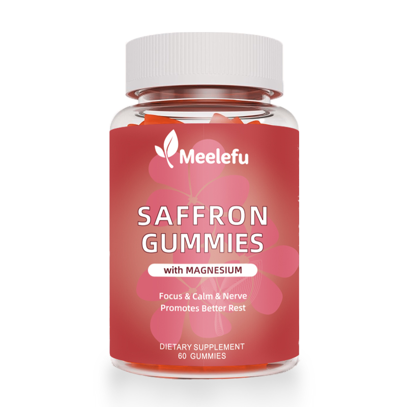 Meelefu OEM/ODM Saffron Supplements Gummies Saffron Extract For Mood. Energy ,Eye Support For Women & Men