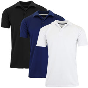 Polo de Punto Sólido para Hombre, de Secado Rápido y Absorción de Humedad (Tallas S-3XL) - Product Image 1