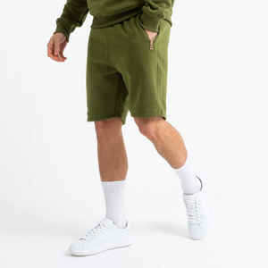 2025 nouveaux hommes respirant coupe régulière 100% coton solide à capuche et short ensemble deux pièces manches complètes avec capuche pour l'été - Product Image 4