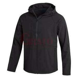 Men's Lightweight Zip Hooded Softshell <b>Jacket</b> Polar <b>Fleece</b> <b>Lining</b> Water Resistant for Winter Hiking Casual Outdoor Activities - Product Image 1