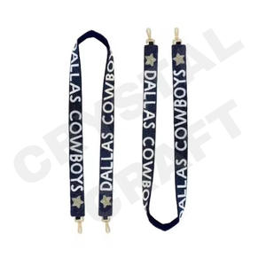 Sangles de sac de perles de rocaille en or blanc personnalisées, sangle de sac à main perlée Star Go Gators, accessoires de mode pour sacs - Product Image 6