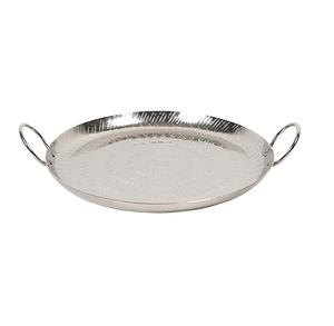 Plateau de service en aluminium en métal au design unique et antique avec poignée de designer Décoration standard de luxe Plateau de service en gros - Product Image 5