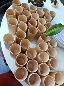 เป็นมิตรกับสิ่งแวดล้อม bambooTube สุราชากาแฟเครื่องดื่มถ้วย - ถ้วยไม้ไผ่สีน้ําตาลสูง 100% ถ้วยไม้ไผ่แห้งธรรมชาติ - Product Image 4