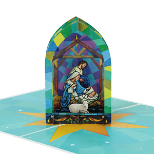 Carte de voeux pop-up 3D faite à la main pour Noël, vacances, cadeau de Noël, cartes artisanales - Product Image 6