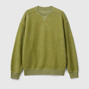 Sudadera de invierno con cuello redondo y ajuste cuadrado personalizada 100% algodón de alta calidad en blanco bordado personalizado transpirable directo de fábrica sudaderas con capucha - Product Image 4