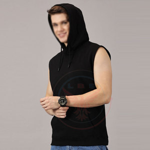 Fabriqué au Pakistan, sweat-shirts sans manches décontractés d'hiver, vêtements de rue, logo personnalisé, vente en gros - Product Image 3