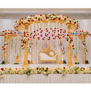Mandap Tradicional Védico para Bodas Jain, Mandap Indio del Sur para Bodas de Lujo en Atlanta, EE. UU. - Product Image 1