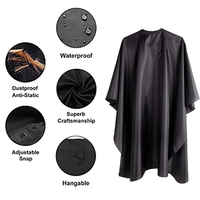 Cape de barbier en polyester de haute qualité du fabricant de coiffeurs Cape de coiffure imperméable conçue par Barber