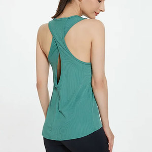 Top Corto sin Mangas con Cuello Redondo para Mujer, Personalizado 2026, de Alta Calidad, Transpirable, Tejido, con Borlas, Informal, Sexy, para Entrenamientos de Verano - Product Image 3