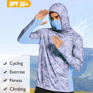 Chemises à capuche de pêche personnalisées pour hommes avec manches longues tissu respirant conception OEM pour la marque et les événements d'équipe de vêtements de sport en plein air - Product Image 5