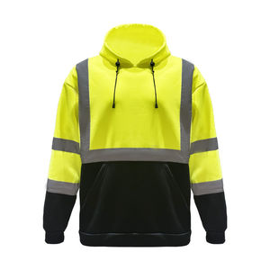 Veste gilet réfléchissant pour hommes chemise de travail en maille de polyester avec poches réfléchissantes de sécurité logo personnalisable - Product Image 1