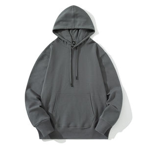 100% algodón personalizado 500 GSM 100% tela de algodón sudaderas con capucha para hombre personalizar en blanco casual Sudadera con capucha de gran tamaño - Product Image 6