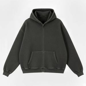 Sudadera con Capucha de Primera Calidad, 100% Algodón, Lavada con Ácido, Precio de Mayoreo, Fabricación Directa de Fábrica - Product Image 4