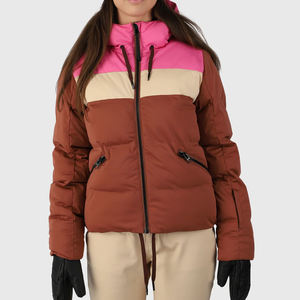 Blousons d'hiver à capuche personnalisés pour femmes, doublure en polaire, blousons courts de type bomber pour femmes - Product Image 1