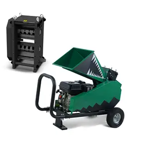 Mini-Holzhackmaschine Shredder Duty 7 PS kompaktes Design 3 cbm/Stunde DE-60G Holzverarbeitungsmaschine grüne Farbe kundenspezifisch schneller Versand